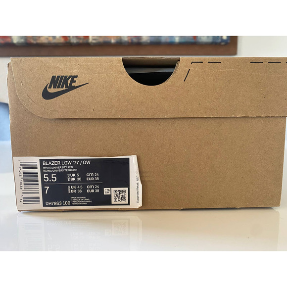 Nike Blazer Low Off-White University Red